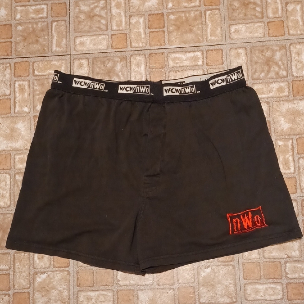 World Champingship Wrestling Black Men's Boxer Shorts 1993  WCW New World Order